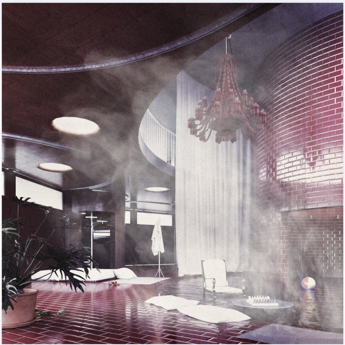 When the water level of the hotsping is high, a large portion of the living room is submerged, turn it into a space for amphibian gathering and socializing